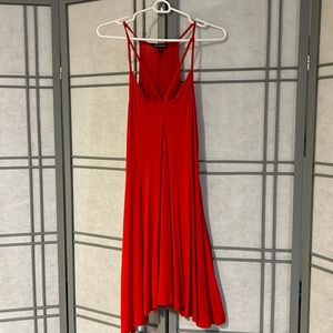 Red Summer t-shirt Dress